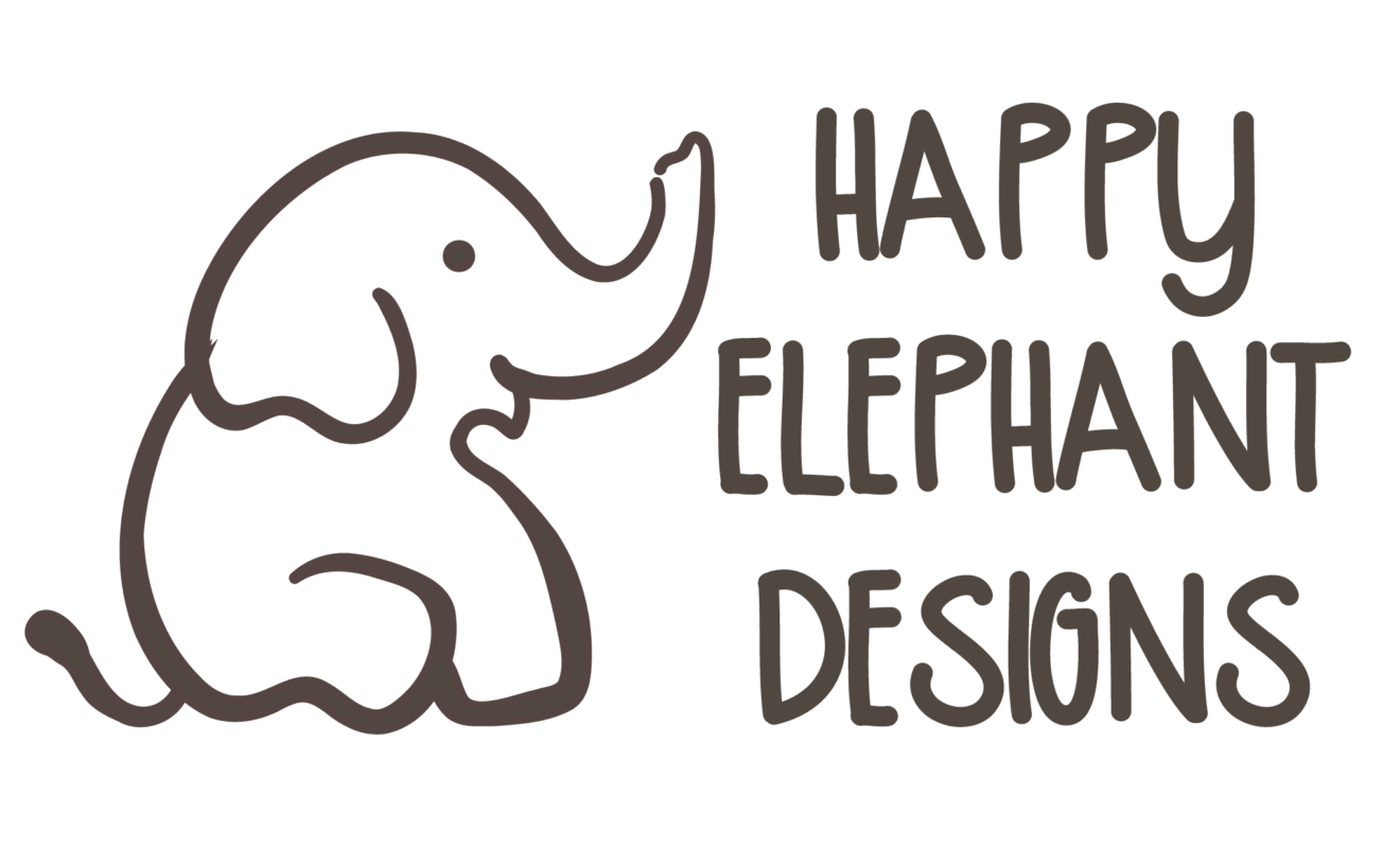 Happy Elephant designs logo